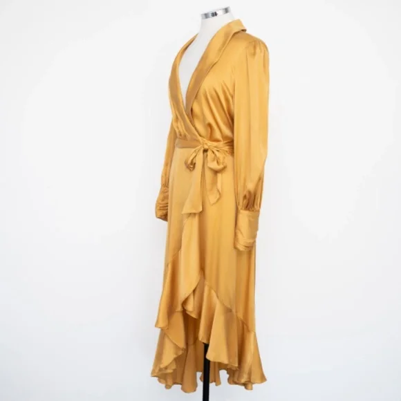 Zimmermann. Silk Wrap Midi Dress. - Picture 13 of 15
